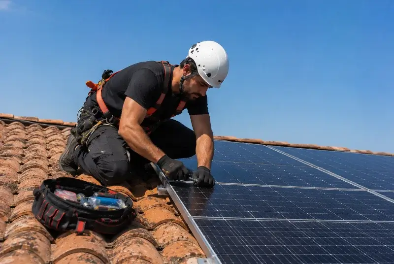 Maintenance et monitoring de panneaux solaires à Saint-Pompain